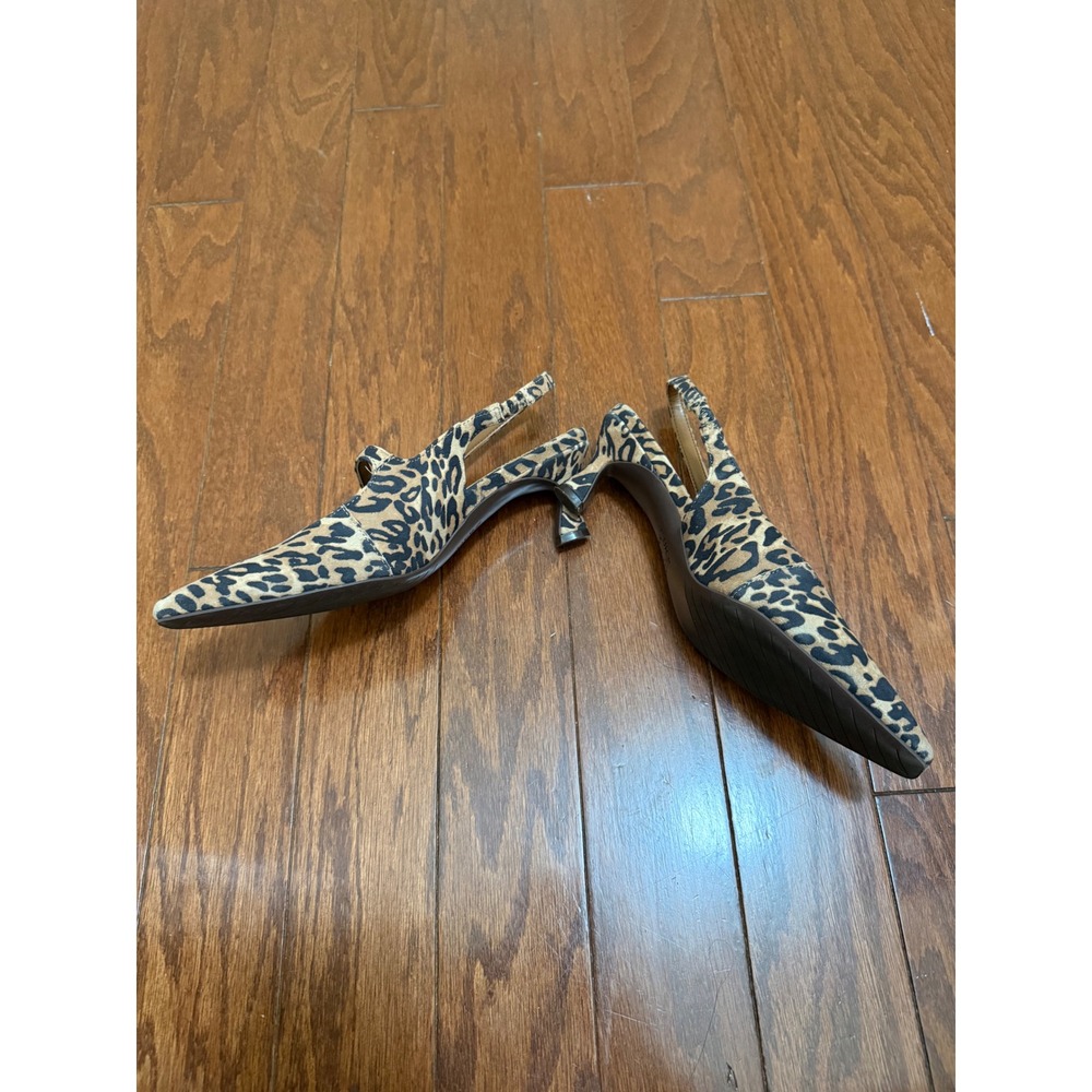 Naturalizer Banks Leopard Print Slingback Pumps Kitten Heel Mary Jane Womens 6.5 - Picture 5 of 6
